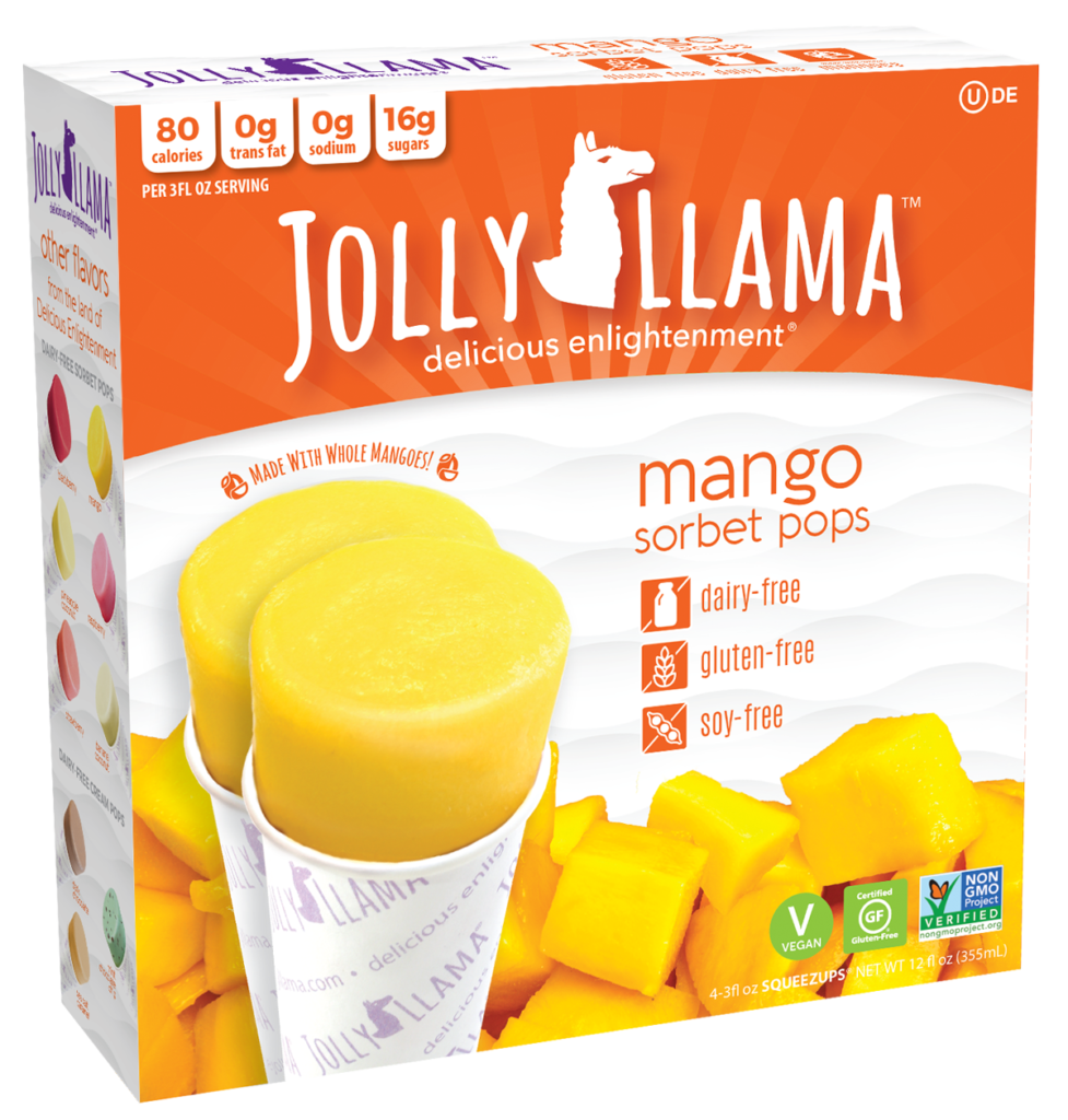 Mango Jolly Llama Sorbet Pop Jolly Llama